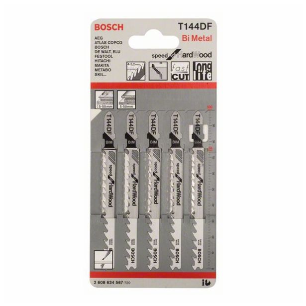 LIST VBODNE ŽAGE BOSCH T 144 DF BIM ZA LES 74 MM 5-6 ZPZ