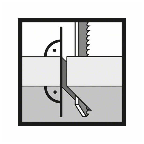 LIST VBODNE ŽAGE BOSCH T 144 DP HCS ZA LES 74 MM 5 ZPZ