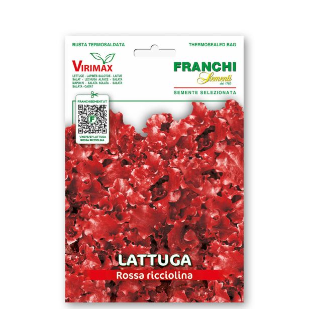 LISTNA ZELENJAVA FRANCHI SEMENTI SOLATA ROSSA RICCIOLINA DA TAGLIO