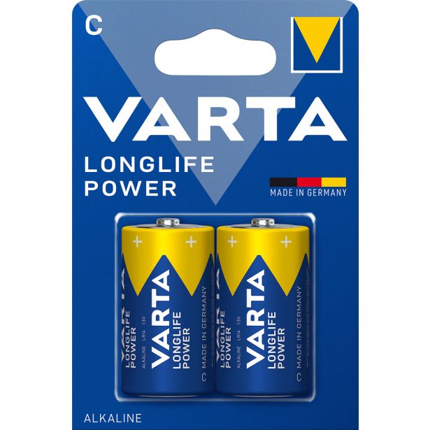 ALKALNI BATERIJSKI VLOŽEK VARTA LR14 / C LONGLIFE POWER BL/2, 1.5V