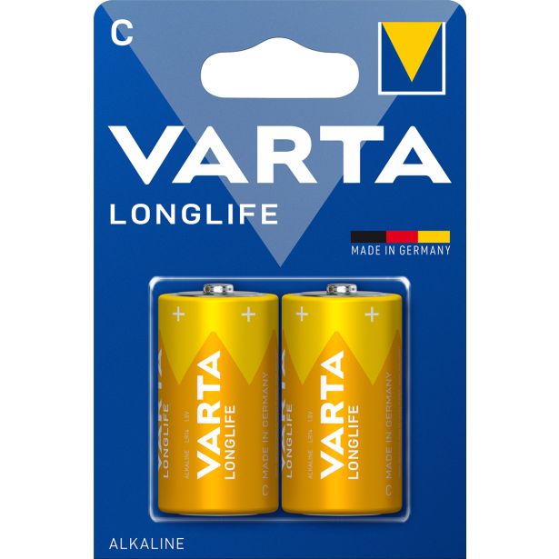 ALKALNI BATERIJSKI VLOŽEK VARTA LR14 BL/2 LONGLIFE