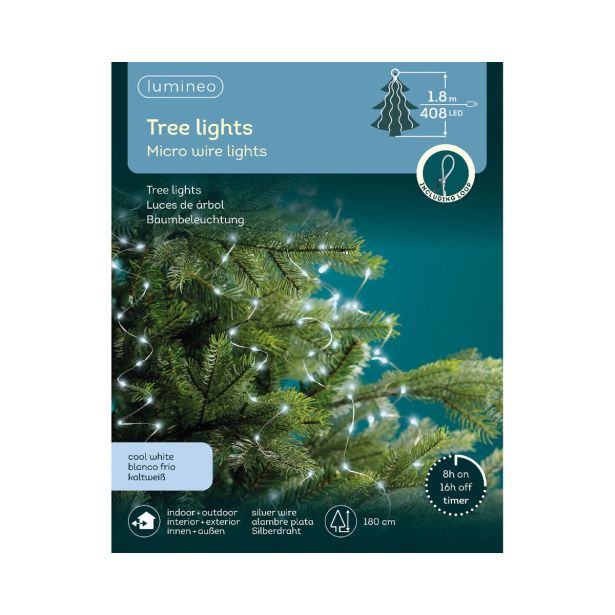 LUČKE LUMINEO MICRO LED 180 CM HLADNO BELE ZUNANJE