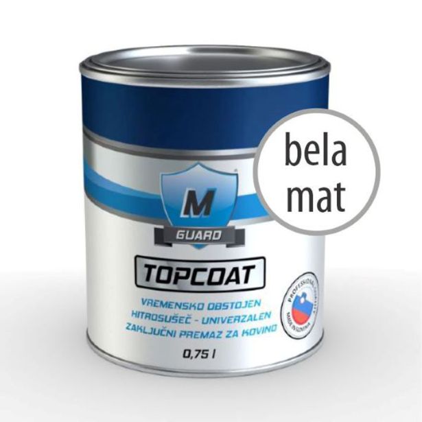 M-GUARD TOPCOAT RAL 9003 BELI MAT 0,75L