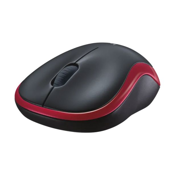 MIŠKA/KAZALNIK LOGITECH M185 BREZŽIČNA,RDEČA