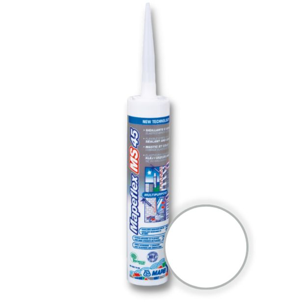 HIBRIDNA TESNILNA MASA MAPEI MAPEFLEX MS 45 BELI 300ML WHITE CRT