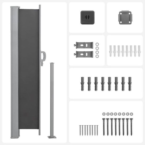 STRANSKA PREGRADA SONGMICS GSA589G01 180X450