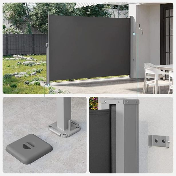 STRANSKA PREGRADA SONGMICS GSA589G01 180X450