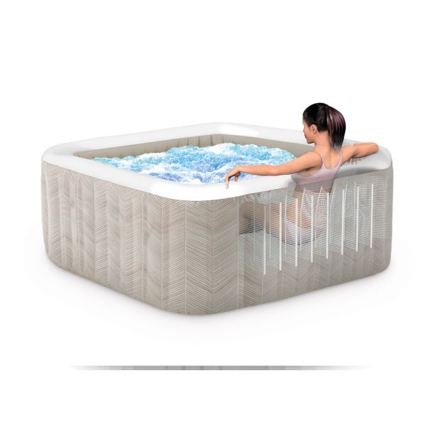 MASAŽNI BAZEN INTEX CHEVRON DELUXE SQUARE ZA 6 OSEB