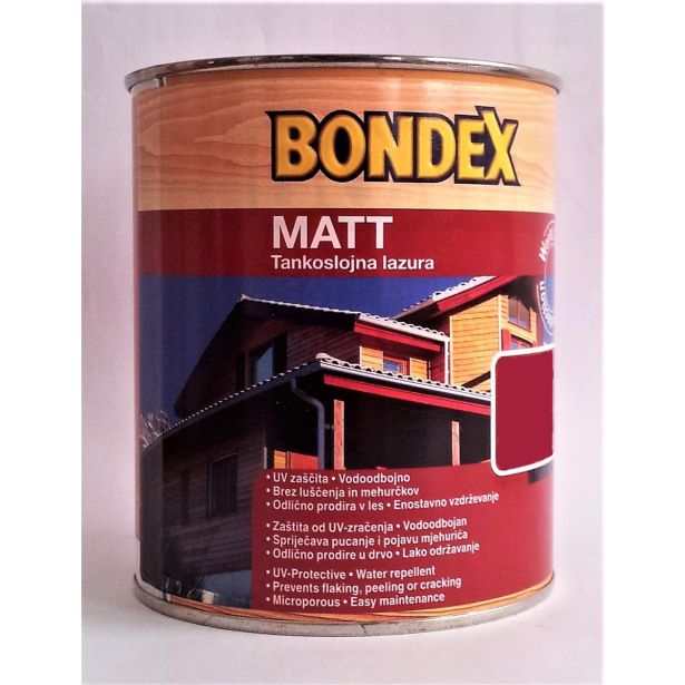 TANKOSLOJNI PREMAZ BONDEX MATT 0.75L 089 ČEŠNJA