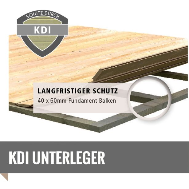 LESENA VRTNA HIŠKA KARIBU MERSEBURG 3 208X220X150 LES 14MM