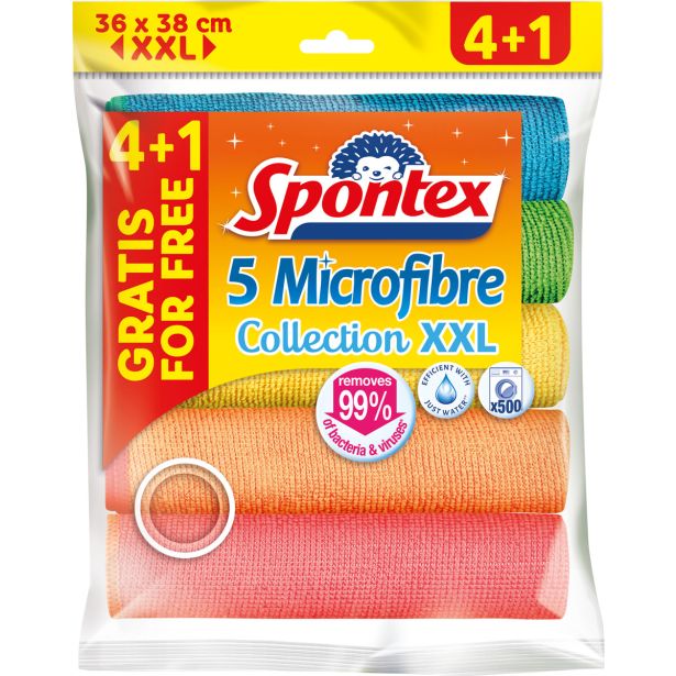 MIKROKRPA MICROFIBRE ECO XXL 4+1 KOS