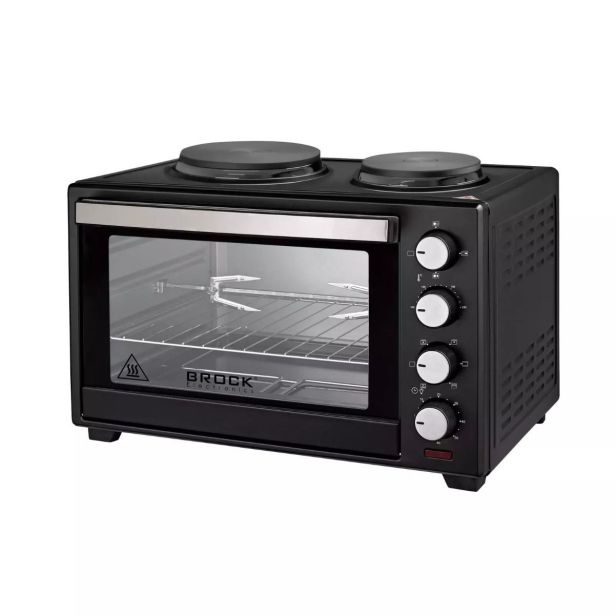 MINI PEČICA BROCK TO 6022 BK, 60 L + 2X KUHALNIK