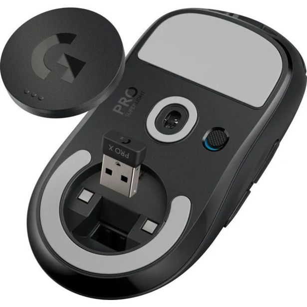 MIŠKA/KAZALNIK LOGITECH G PRO X SUPERLIGHT, ČRNA