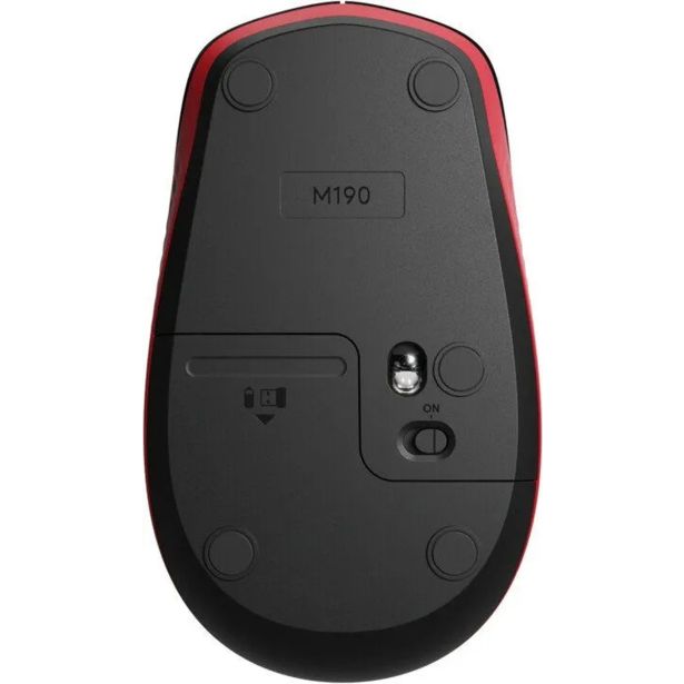 MIŠKA/KAZALNIK LOGITECH M190, RDEČA