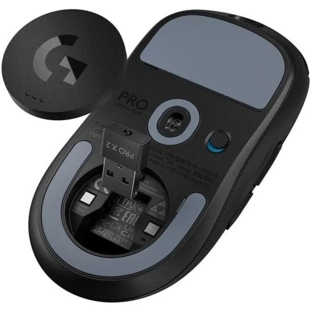 MIŠKA/KAZALNIK LOGITECH PRO X 2 SUPERLIGHT, ČRNA
