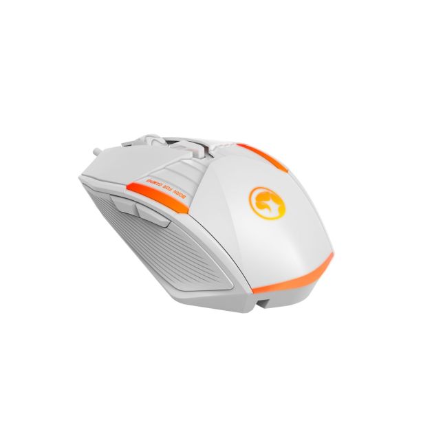 MIŠKA/KAZALNIK MARVO M291 WH RGB ŽIČNA, BELA