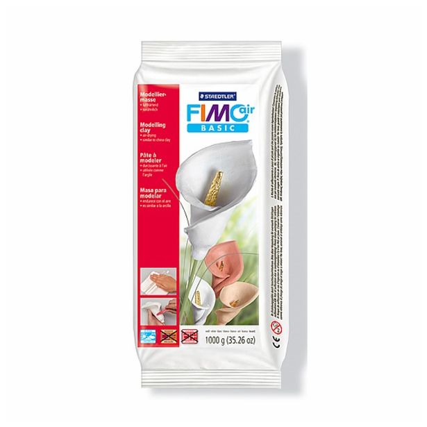 MODELIRNA MASA, PLASTELIN FIMO AIR MASA BELA 1 KG