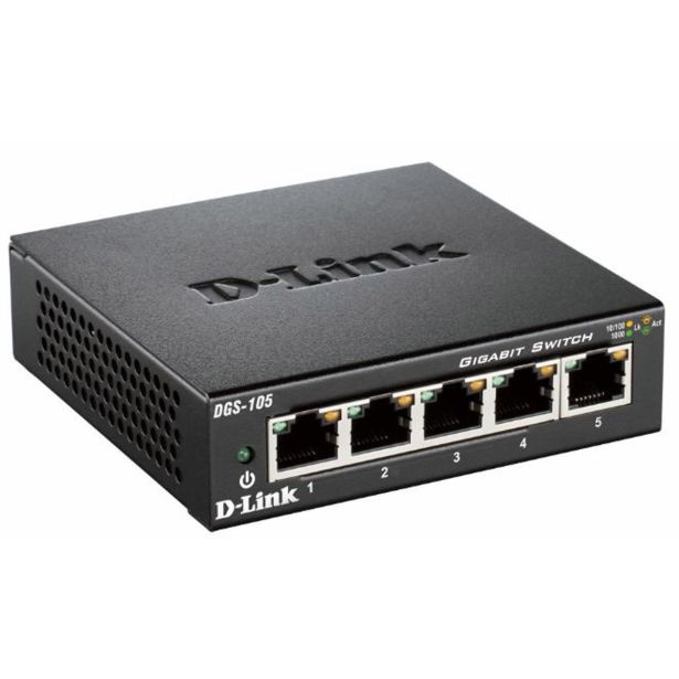 MREŽNI USMERNIK (ROUTER) D-LINK MREŽNO STIKALO DGS-105/E 5 PORT 10/100/1000