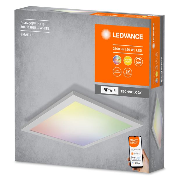 NADGRADNA SMART SVETILKA PLANON PLUS 300X300 SMART + MULTICOLOR