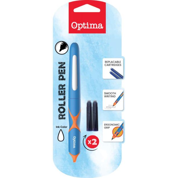 NALIVNO PERO, ČRNILO OPTIMA ROLER + 2 BOMBICI