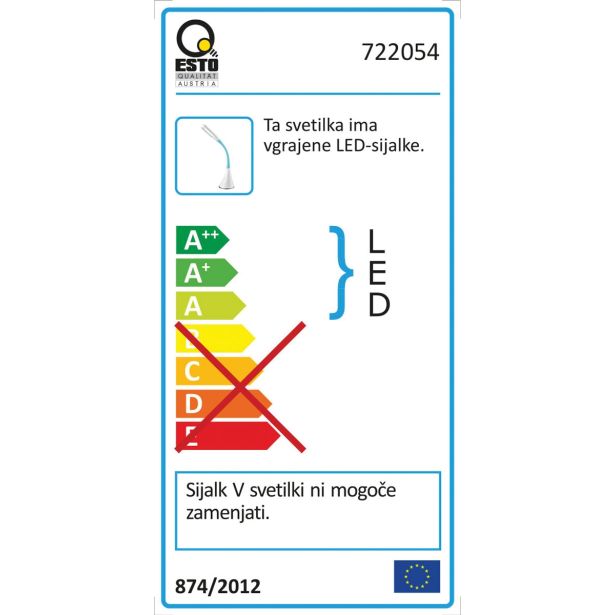 NAMIZNA SVETILKA ESTO SAYO 1X5W MODRA / BELA