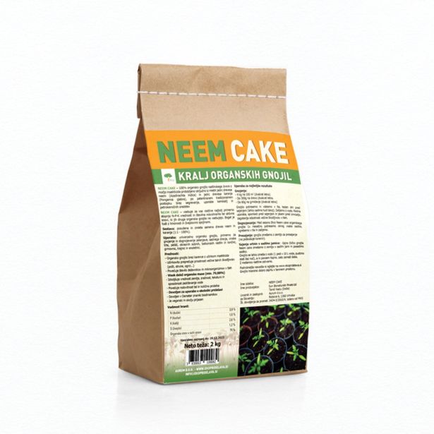 GNOJILO ZA PRIDELAVO TERRA NEEM NEEM CAKE 2 KG ORGANSKO GNOJILO