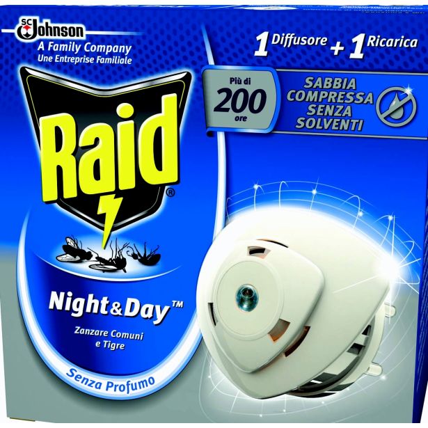 ZAŠČITA PRED INSEKTI RAID NIGHT-DAY ELEKTRICNI APARAT KOMPLET