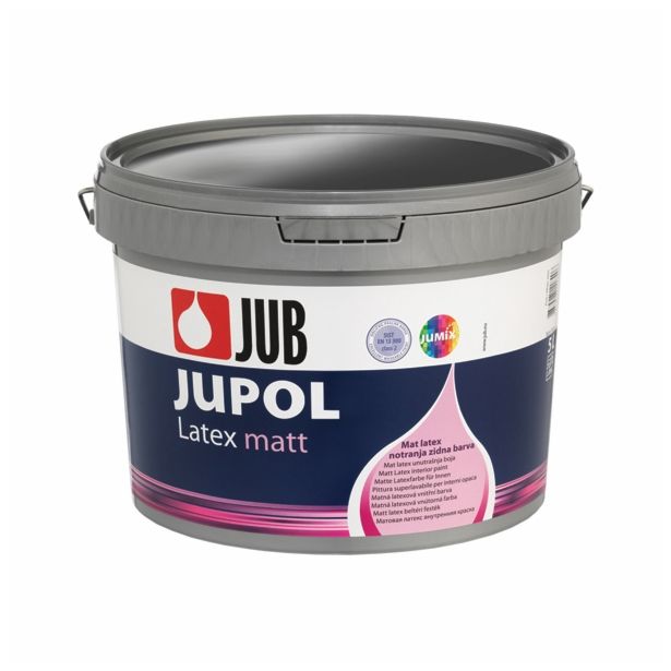 PROFESIONALNA BARVA JUB JUPOL LATEX MAT BELI 15 L