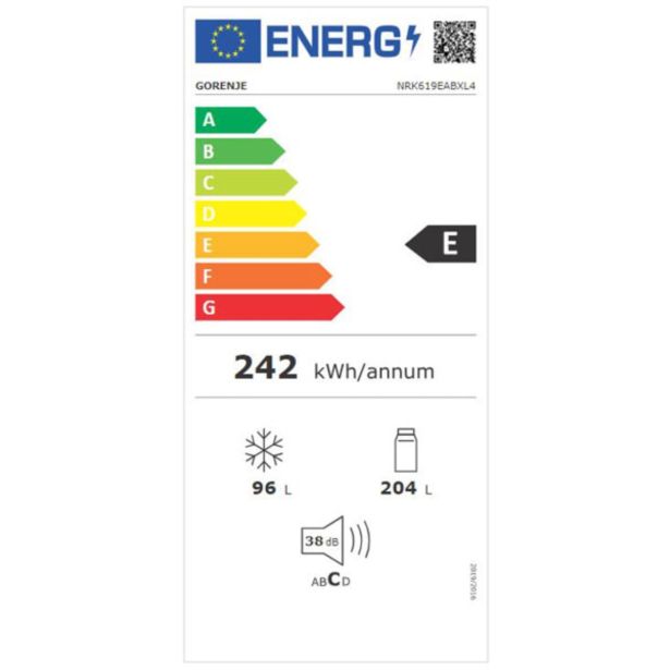 HLADILNIK IN ZAMRZOVALNIK GORENJE NRK619EABXL4