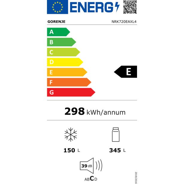 HLADILNIK IN ZAMRZOVALNIK GORENJE NRK720EAXL4