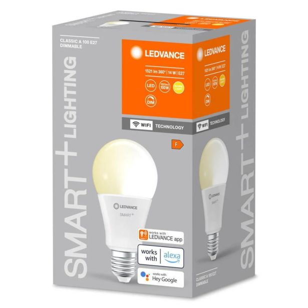 OPREMA ZA SMART SVETILA LEDVANCE A100 14W/827 DIM FR E27 SMART WIFI