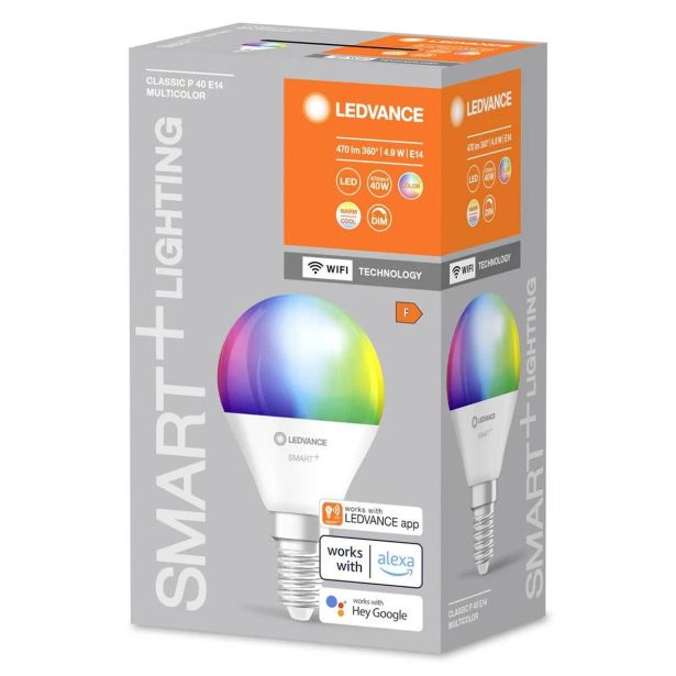 OPREMA ZA SMART SVETILA LEDVANCE P40 4.9W RGBW FR E14 SMART WIFI