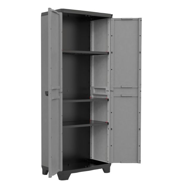 VISOKA PVC OMARA KETER KRILNA VRATA 3 POLICE 15KG/POLICO 68X173X39CM