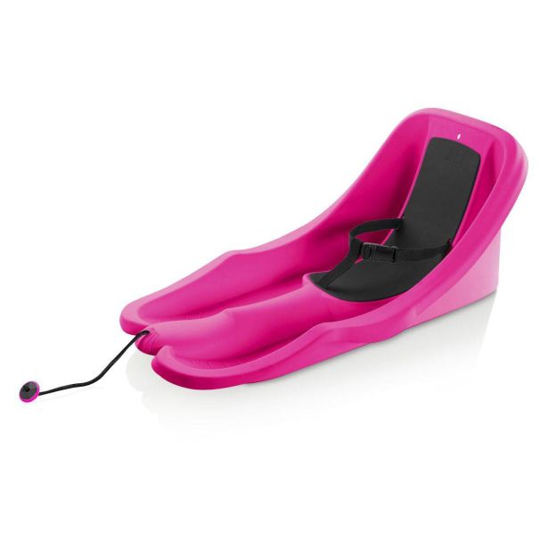 OTROŠKE SANI Z NASLONOM PLASTKON BABY RIDER-PINK