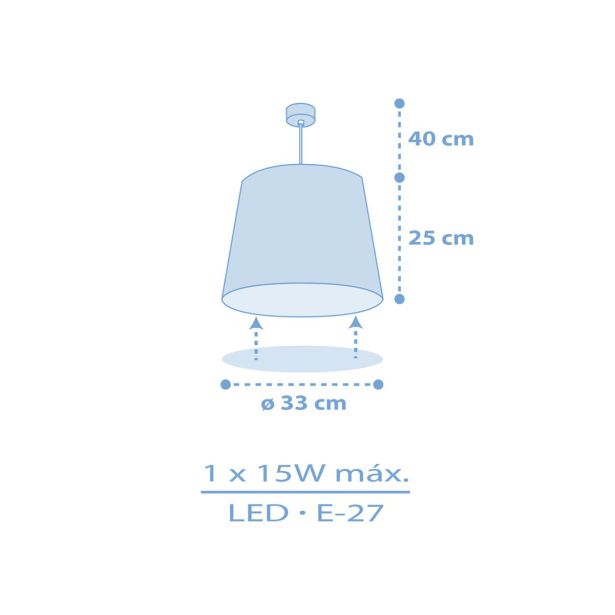 OTROŠKO SVETILO DALBER VISEČE ZVEZDICE MODRA