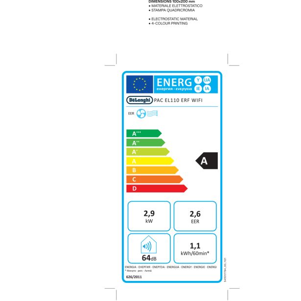 PRENOSNA KLIMA NAPRAVA DELONGHI PAC EL 110 ERF WIFI