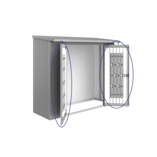 PAKET VRAT ZA REGAL ZA DRVA BIOHORT WOODSTOCK 138X172.5X230