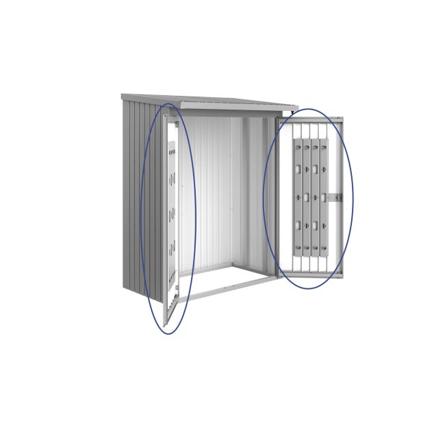 PAKET VRAT ZA REGAL ZA DRVA WOODSTOCK 138X172.5X150