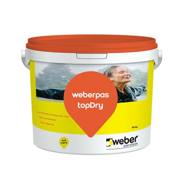 FASADNI OMET WEBER PAS TOPDRY OMET 1.5 MM 25 KG. BREZ DOPLAČILA