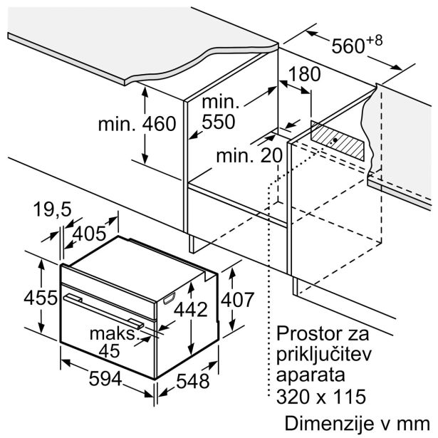 PEČICA Z MIKROVALOVI,PARO BOSCH CMG778NB1 Z MIKROVALOVI