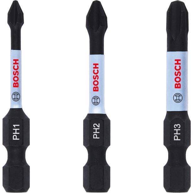 VIJAČNI NASTAVEK KRIŽNI BOSCH PH 50 MM 3 KOS IMPACT CONTROL