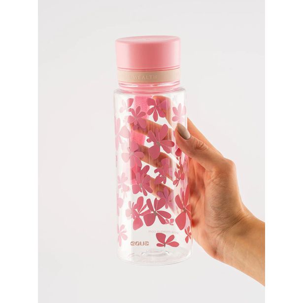 PLASTENKA ZA VODO EQUA THINK PINK 600 ML, BREZ BPA