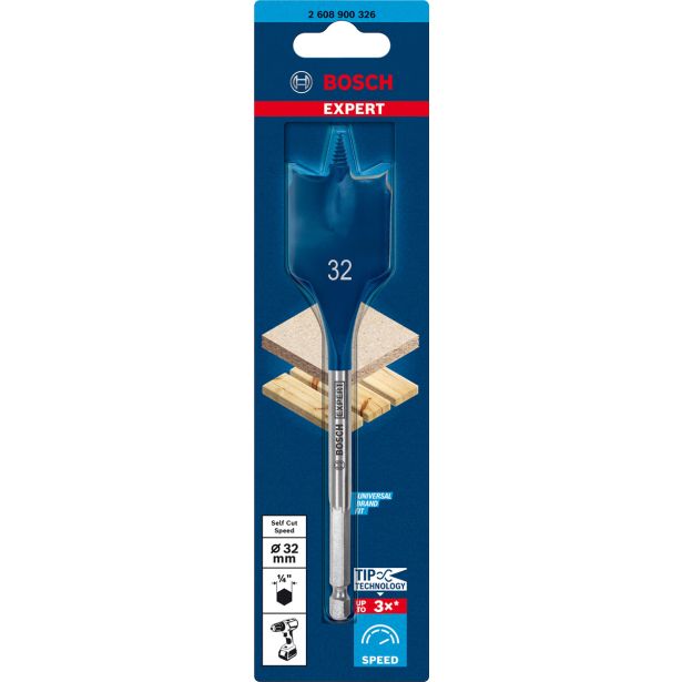 PLOŠČATI REZKALNI SVEDER EXPERT SELF CUT SPEED, 32 X 152 MM