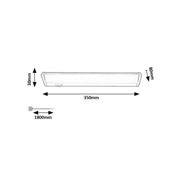 PODELEM. STENSKA SVETILKA RABALUX EASYLIGHT2 5W L35 SREBRNA
