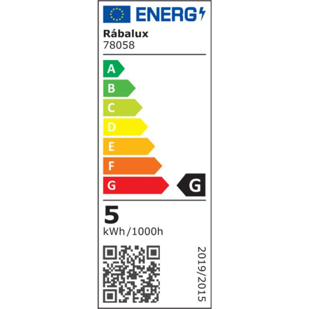 PODELEM. STENSKA SVETILKA RABALUX EASYLIGHT2 5W L35 SREBRNA