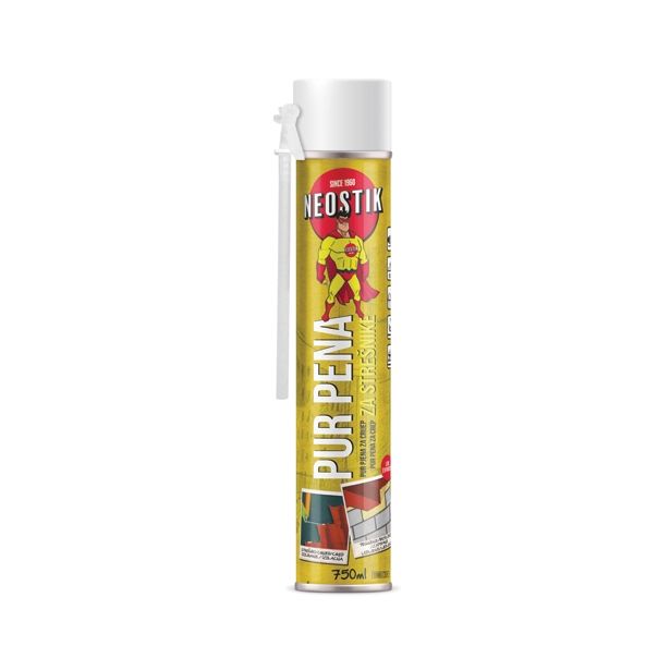 POLIURETANSKA PENA NEOSTIK ZA STREŠNIKE LOW EXPANS. 750 ML