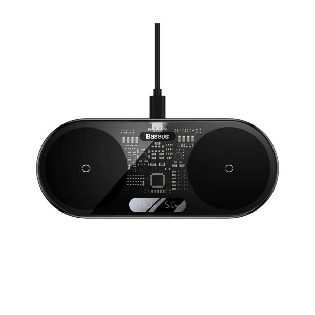POLNILNIK ZA GSM BASEUS BREZŽIČNI DVOJNI POLNILEC BASEUS 20W