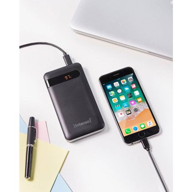 POLNILNIK ZA GSM INTENSO PD10000 ČRNA 10000 MAH USB A QUICKCHARGE, USB C