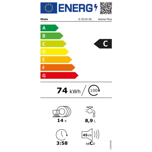 POMIVALNI STROJ MIELE G 5210 SC ACTIVE PLUS