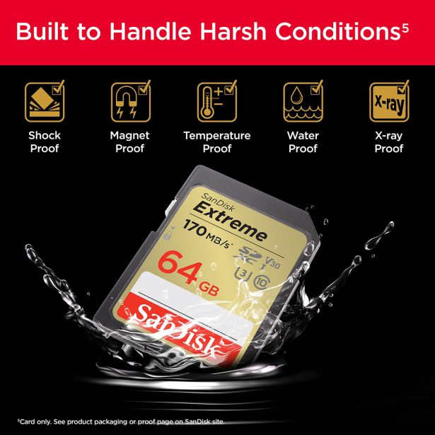 POMNILNIŠKA KARTICA SANDISK SANDISK EXTREME 64GB SDXC